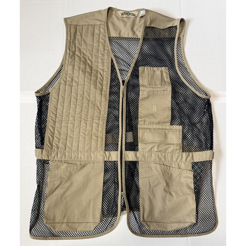 BOB ALLEN - Men's Mesh Shooting Vest - Hunting Pad Trap Skeet Clay - Size 4XL